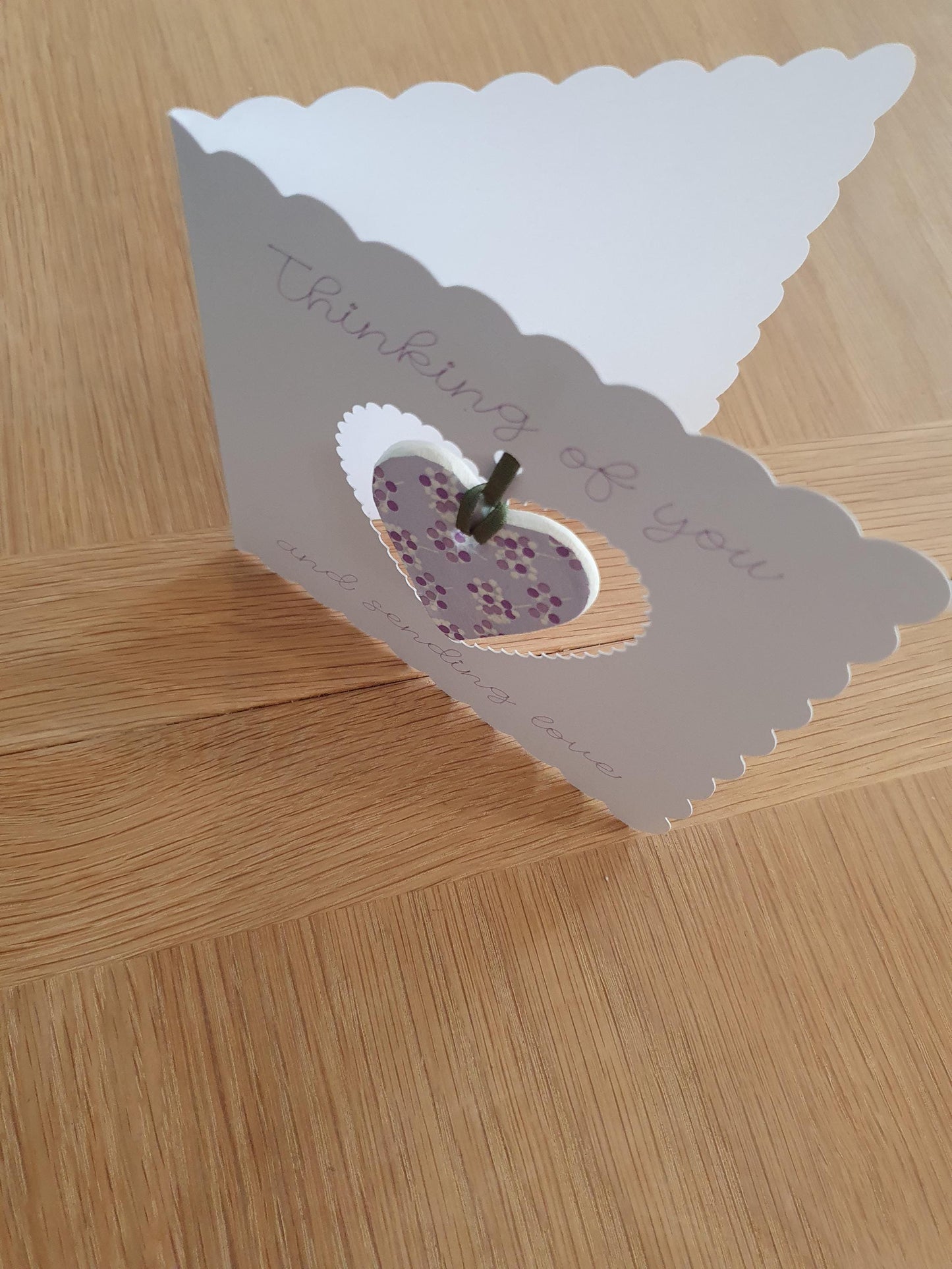 Thinking of You Keepsake Card with Clay Heart Token