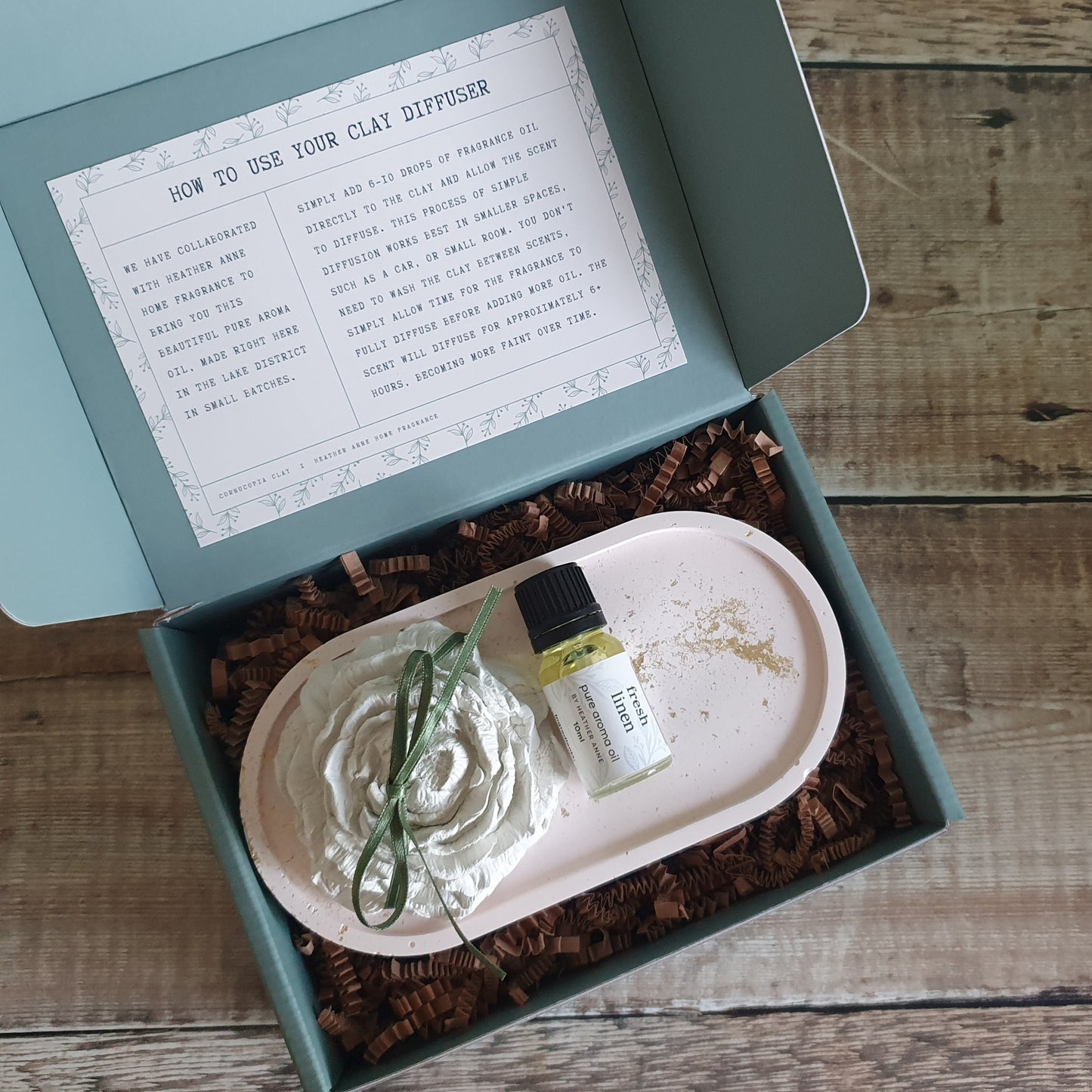 Peony Diffuser & Trinket Tray Gift Set