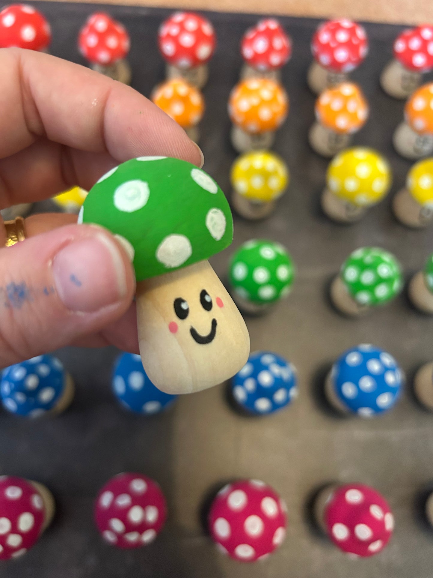 Happy Toadstools Bauble/Keyring