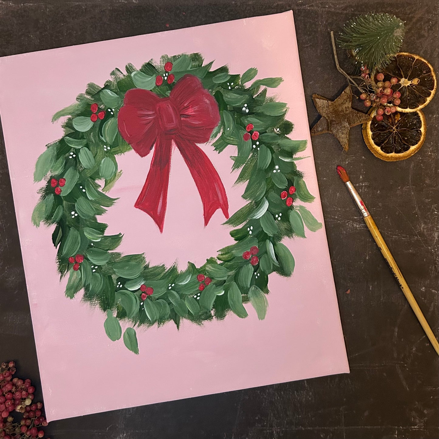 Festive Paint & Sip Evening