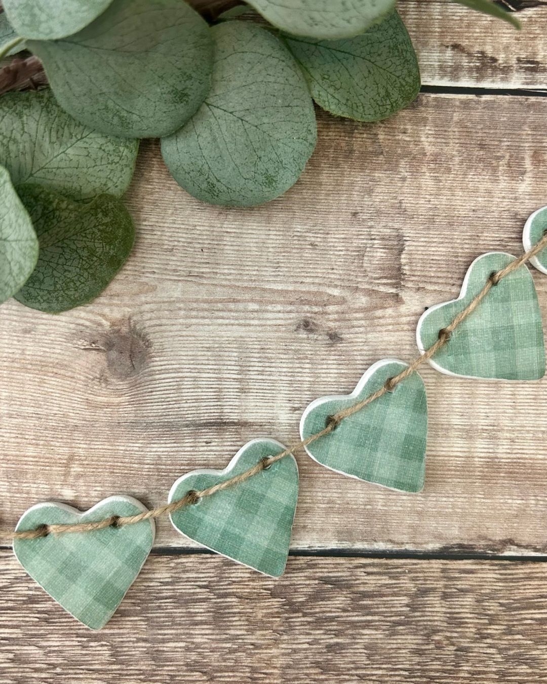 Country Check Christmas Garland