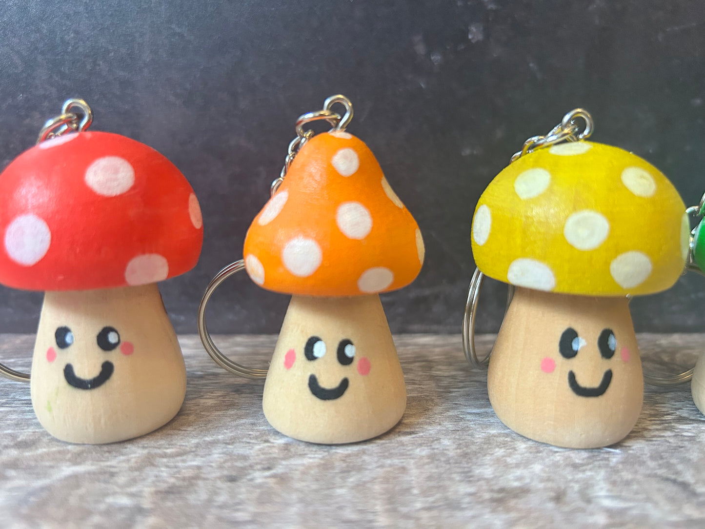 Happy Toadstools Bauble/Keyring