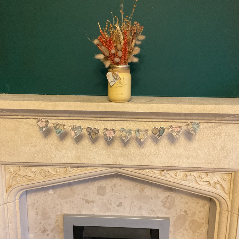 William Morris Clay Heart Garland