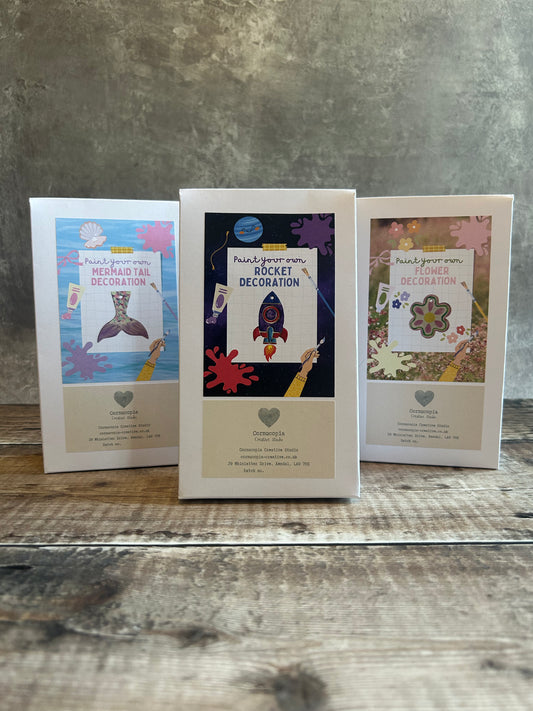 Paint Your Own Decoration Kit, Kid's Craft Kit, Eco-Friendly Party Bag Alternative