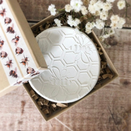 Honey Bee Clay Trinket Dish