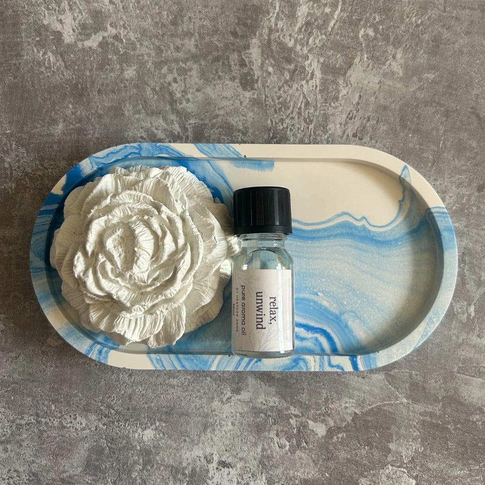 Clay Fragrance Diffuser & Trinket Tray Gift Set
