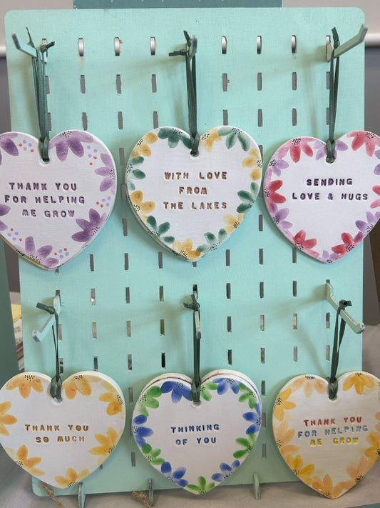 Personalised Hand-Painted Hearts