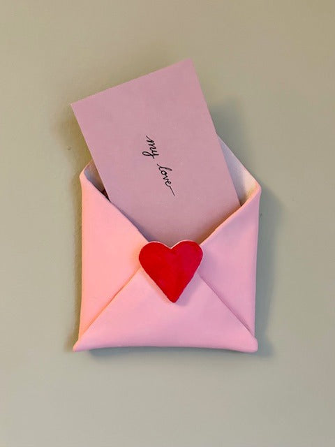 Happy Mail Holder - Envelope Wall Pocket