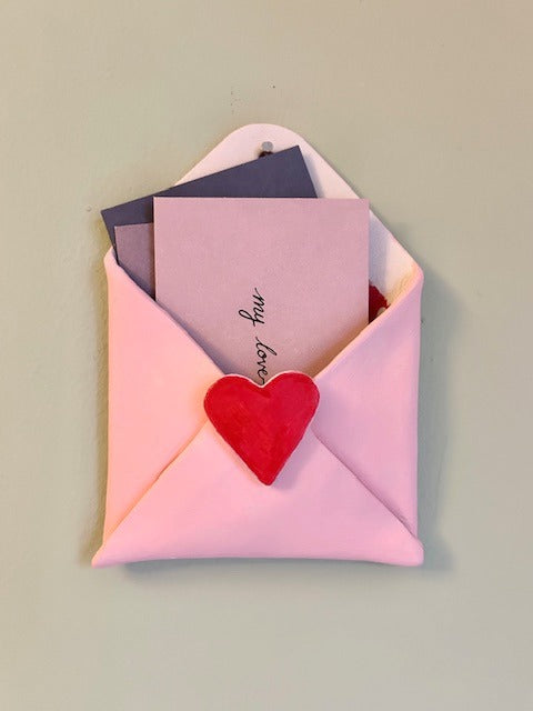 Happy Mail Holder - Envelope Wall Pocket
