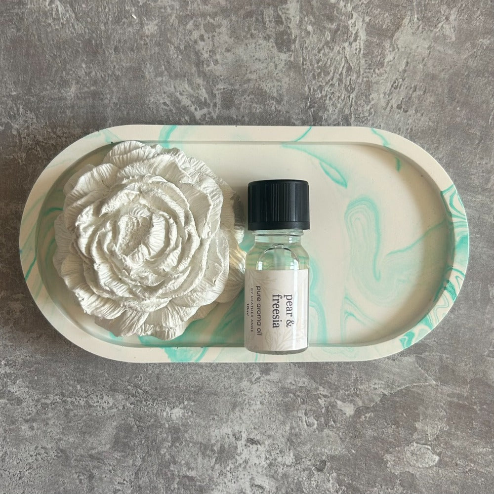 Clay Fragrance Diffuser & Trinket Tray Gift Set