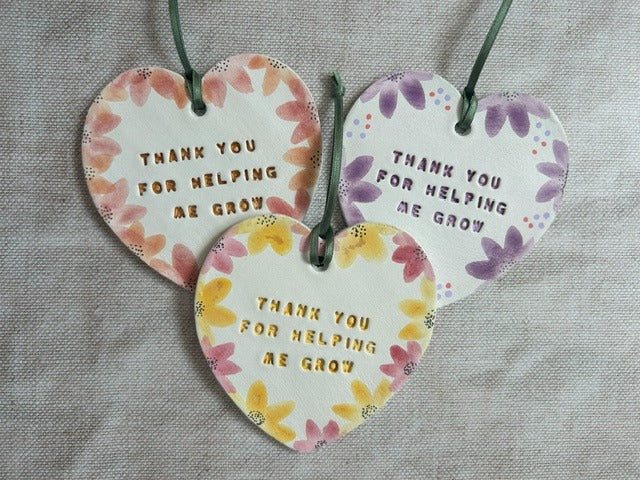 Personalised Hand-Painted Hearts