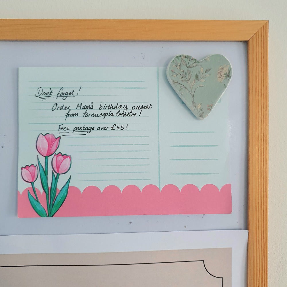 Nouveau Clay Heart (Hanging or Magnet)