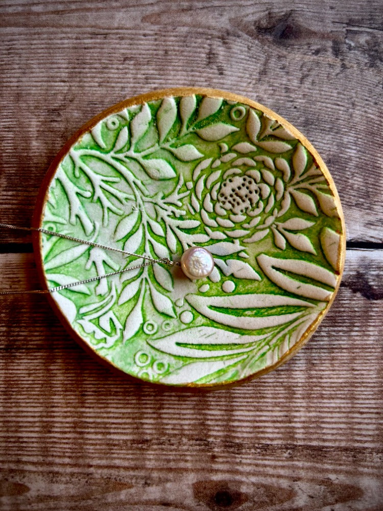 Handmade Botanical Trinket Dish