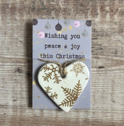 Peace & Joy this Christmas Heart Hug
