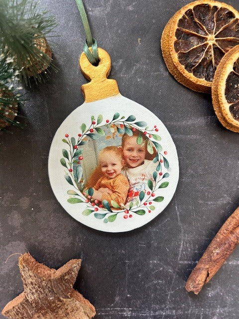 Personalised Photo Christmas Bauble (Wholesale)