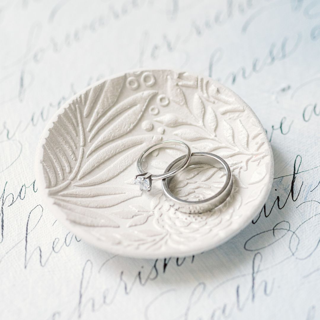 Handmade Botanical Trinket Dish